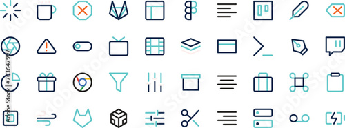 online user interface icon set
