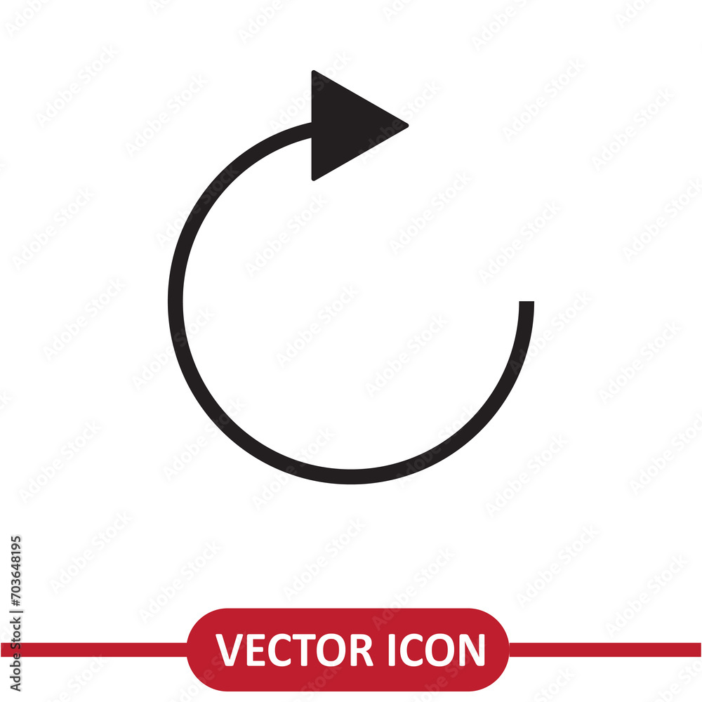 Reload icon vector. Refresh sign, flat trendy style illustration on white background..eps Reload icon vector. Refresh sign, flat trendy style illustration on white background..eps