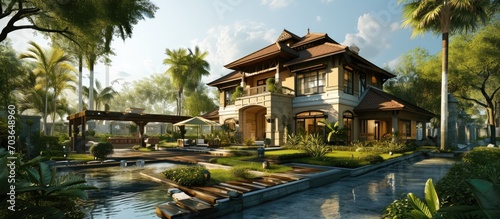 2 storey Indonesian luxury house. © 2rogan