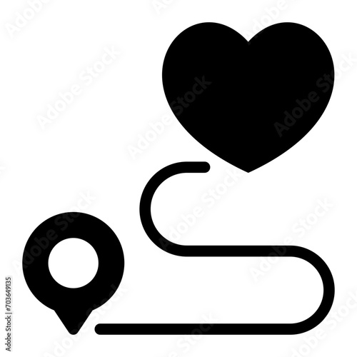 route glyph icon