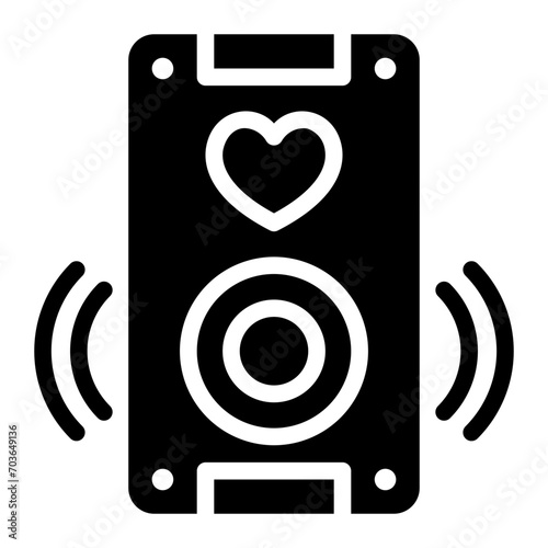 subwoofer glyph icon