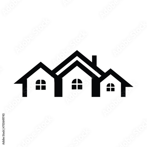 House real estate icon silhouette © haris