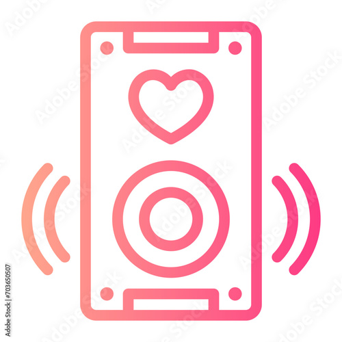 subwoofer gradient icon