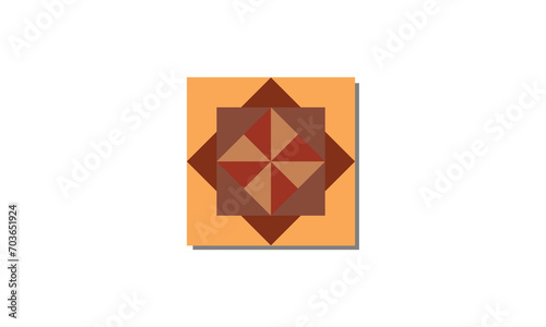 Abstract orange shape with bright colors. can be used as wall decoration and wallpaper, as well as textile motifs