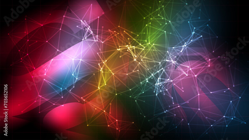 Vortex hologram wallpaper with futuristic technology design