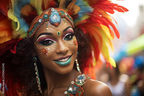 Brazil, carnival, brazilian carnival, brazil, woman in brazil at carnival © MrJeans