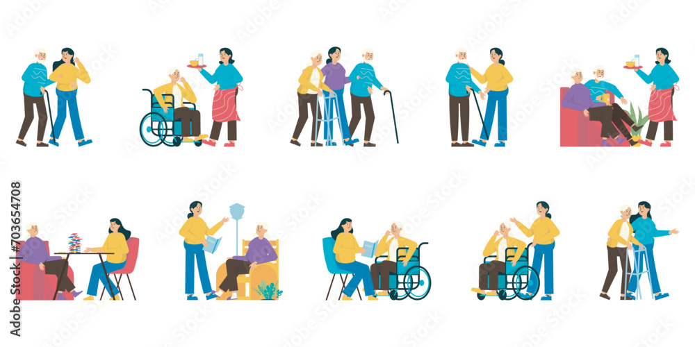 Elder Care and Help Concept