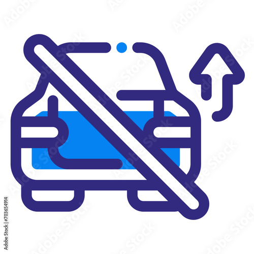 No Overtake Mixed Icon