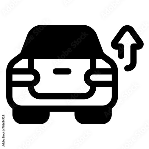 Overtake Glyph Icon