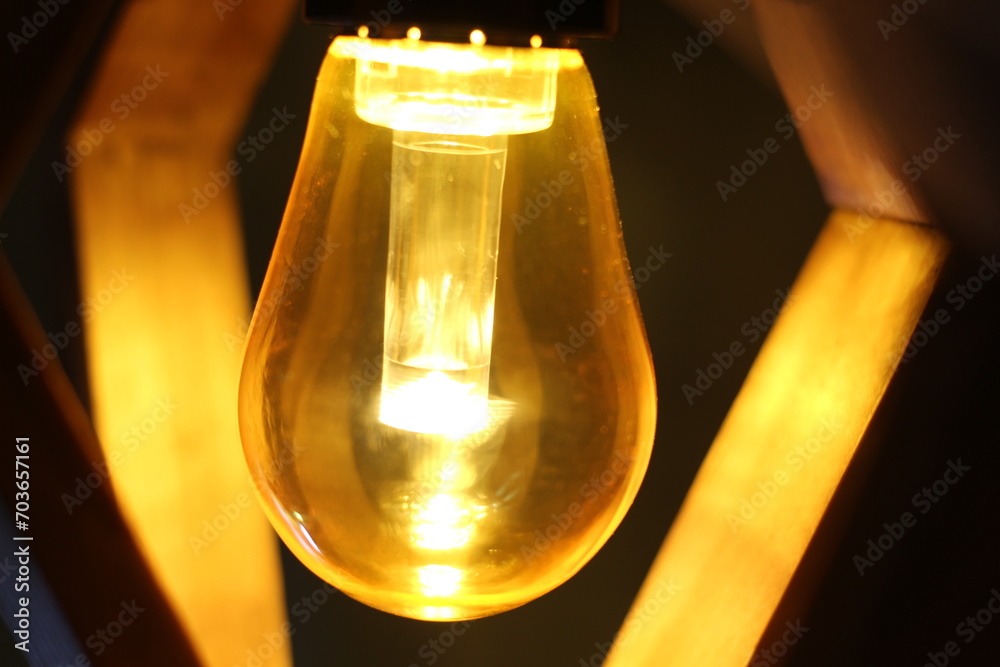 Industrial Yellow Light bulb 