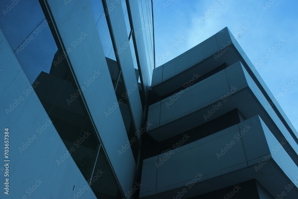 modern office building with blue sky modern office building with blue sky