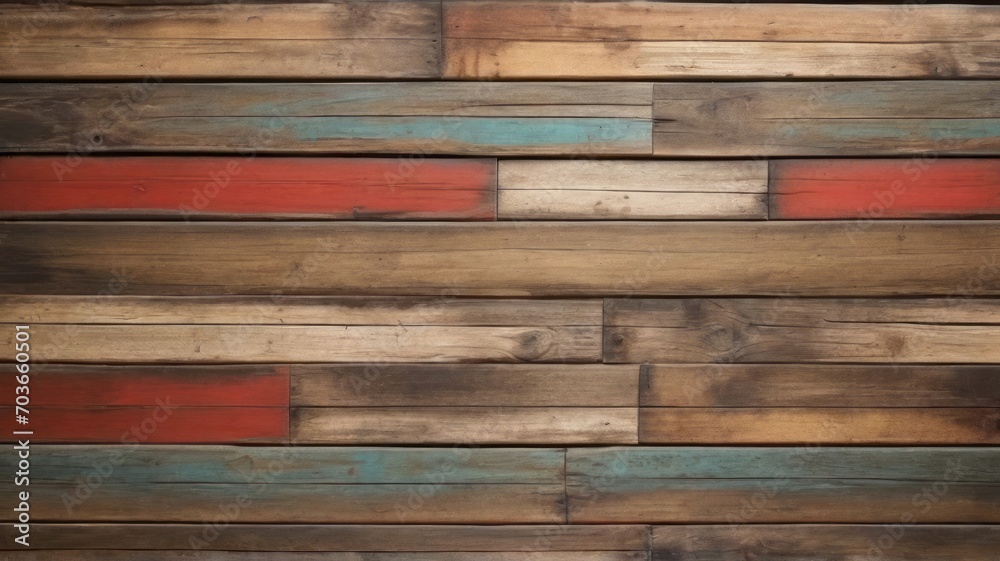 Naklejka premium Vintage White Wooden Texture Background With Rustic Wood Plank Texture