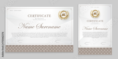Award certificate design. suitable for awards, graduations, certificates and others