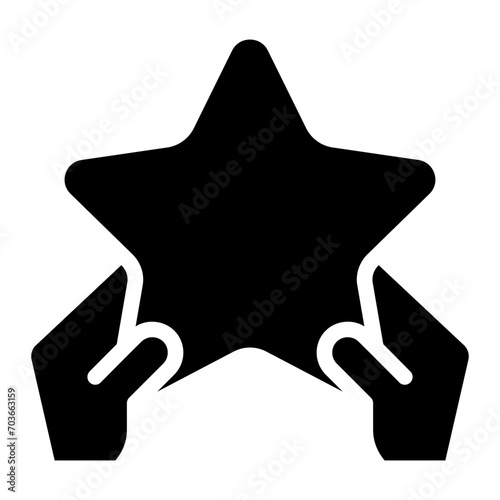 hand holding star