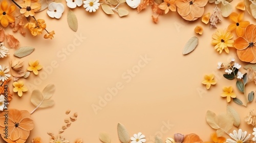 Soft color flower background Created with generative Ai 