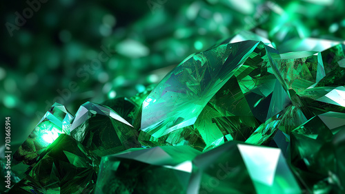 Abstract Emerald Texture Design