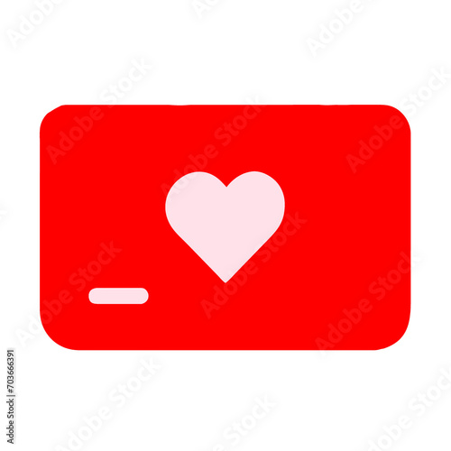 Free Download Card love icon  - GFXLoad