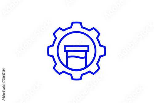 3d render of a symbol made of many spheres