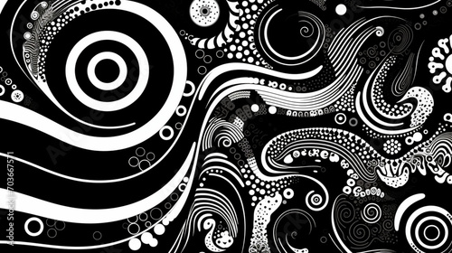 black and white seamless pattern photo