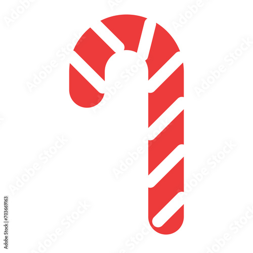 クリスマス、キャンディを表すカラースタイルのアイコン
