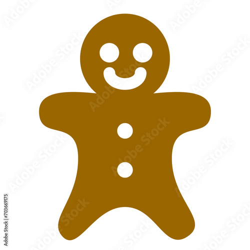 クリスマス、クッキーを表すカラースタイルのアイコン