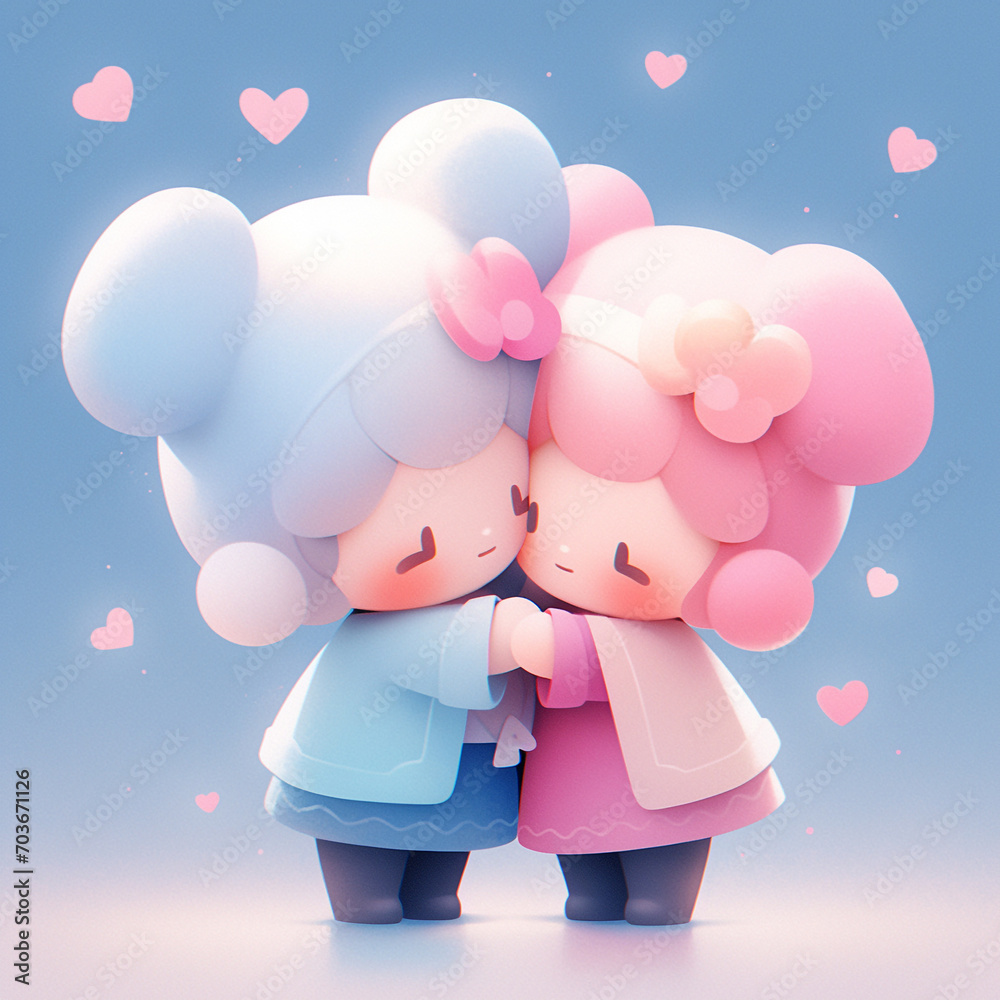 Lovers illustration Lovers illustration