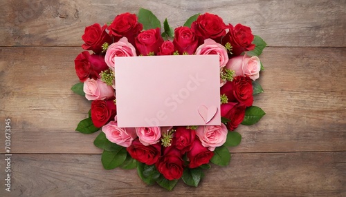 薔薇とメッセージカード