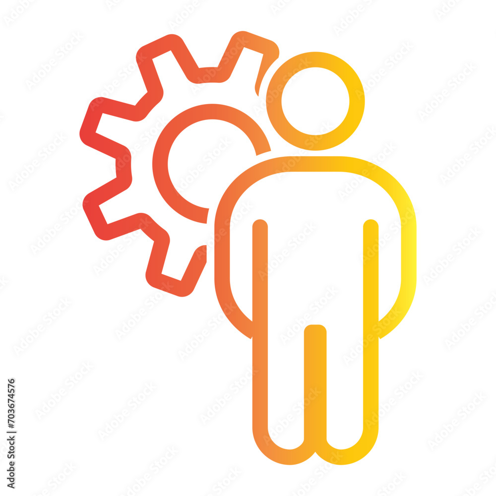 Business icon on line gradient style Business icon on line gradient style