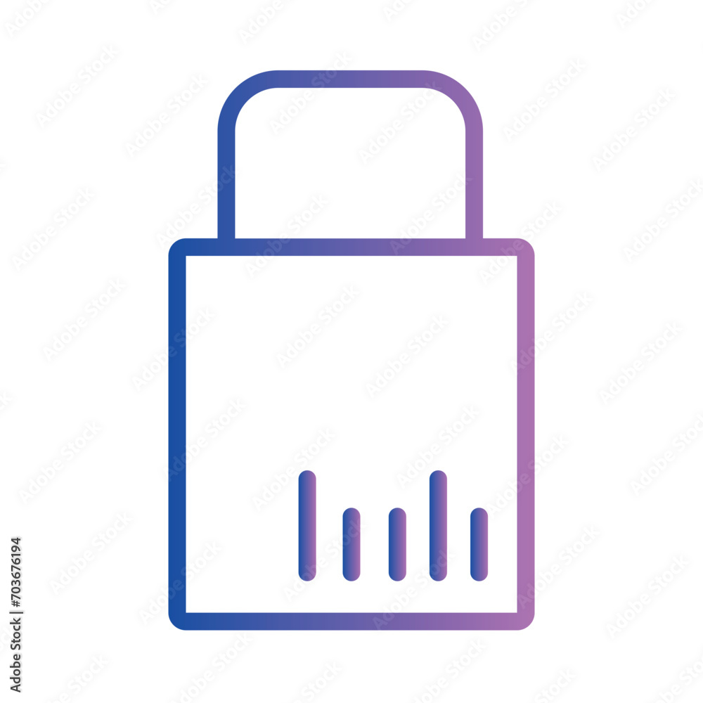 Code Search Product Gradient Outline Icon Code Search Product Gradient Outline Icon