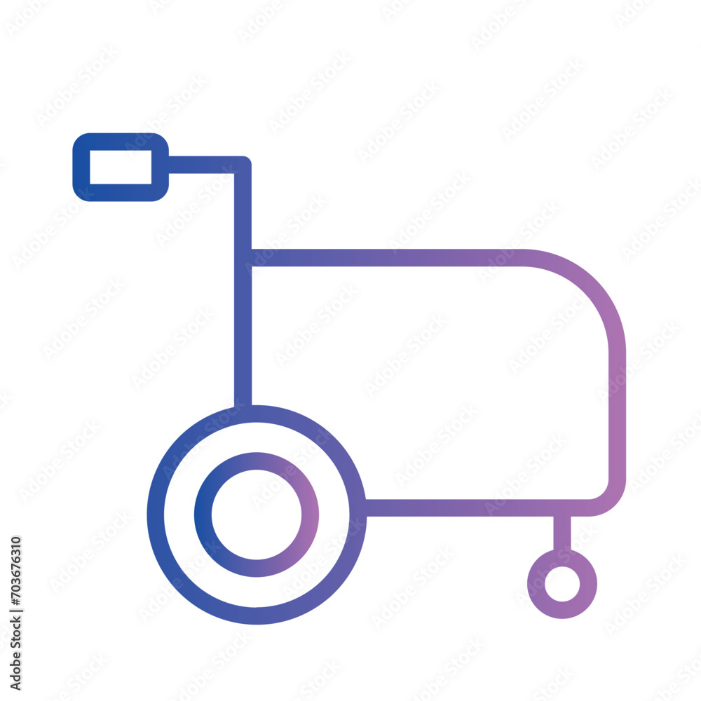 Disability Disabled Handicap Gradient Outline Icon Disability Disabled Handicap Gradient Outline Icon
