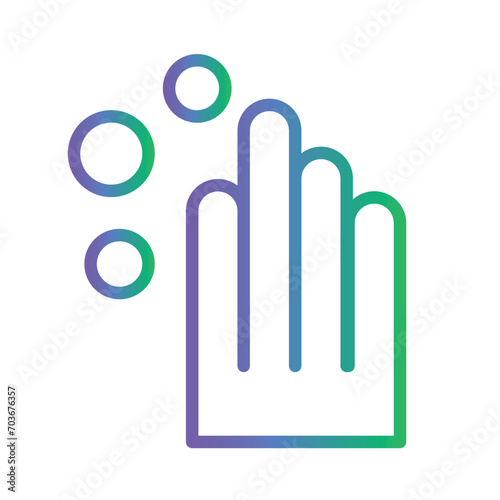 Education Hand Read Gradient Outline Icon