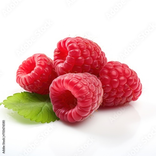 A vibrant berry on a pristine white backgroundberries on white background