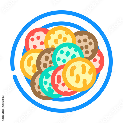 briam greek cuisine color icon vector. briam greek cuisine sign. isolated symbol illustration