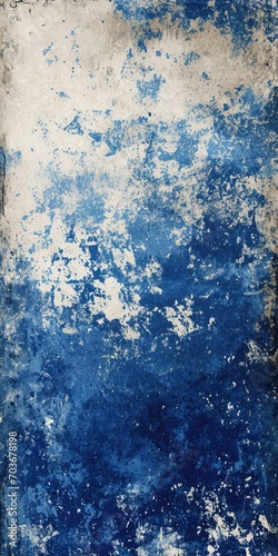 Grunge Background Texture in the Style Royal Blue and Cream - Amazing Grunge Wallpaper created with Generative AI Technology © Sentoriak