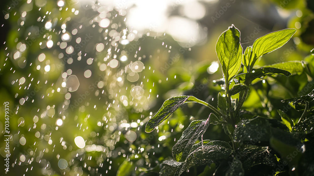 Rain drops on leaves. Rain drops on leaves.