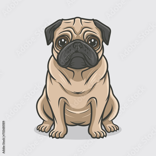 Pug portrait