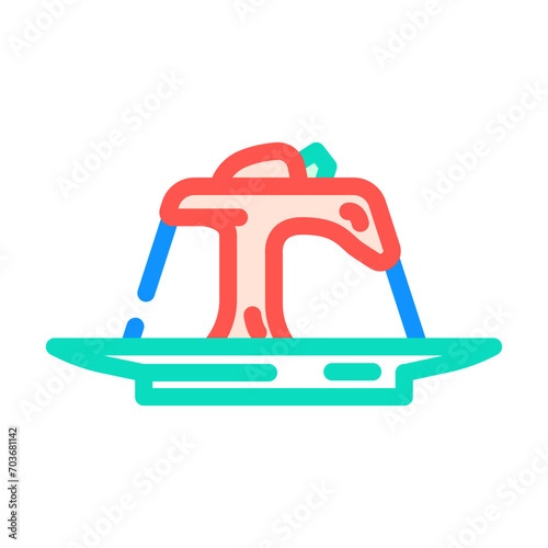 panna cotta italian cuisine color icon vector. panna cotta italian cuisine sign. isolated symbol illustration