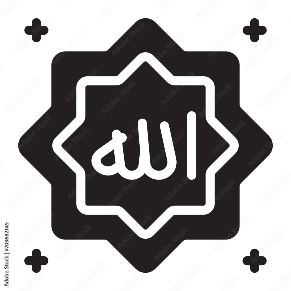 allah glyph icon allah glyph icon