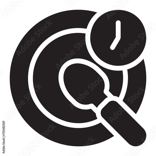 fasting glyph icon