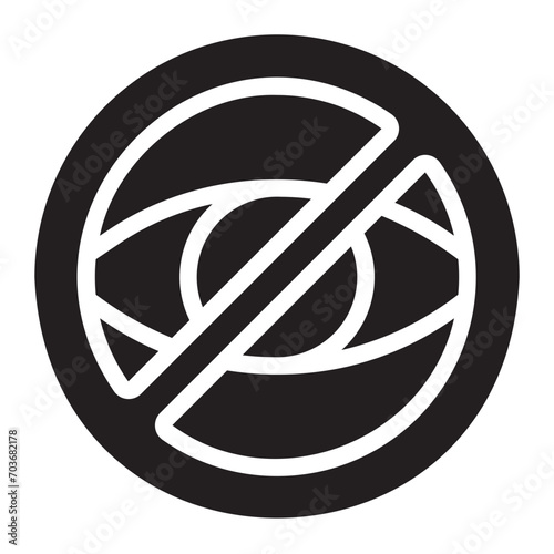 hidden glyph icon
