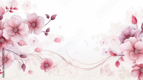 Vibrant bouquet of pink flowers against a clean white background © Cloudyew