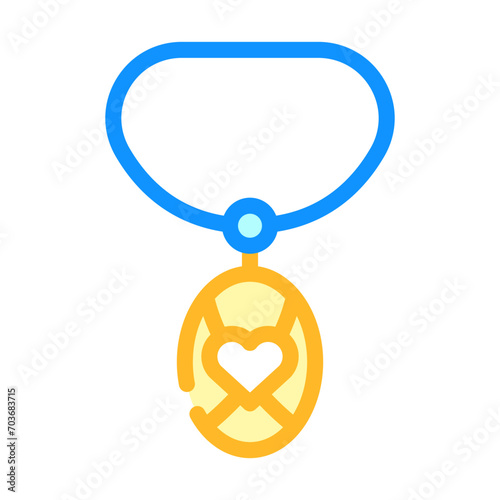 pendant jewelry color icon vector. pendant jewelry sign. isolated symbol illustration photo