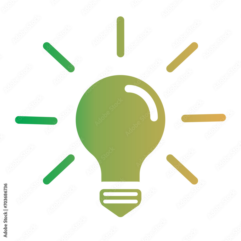 Business icon on flat gradient style