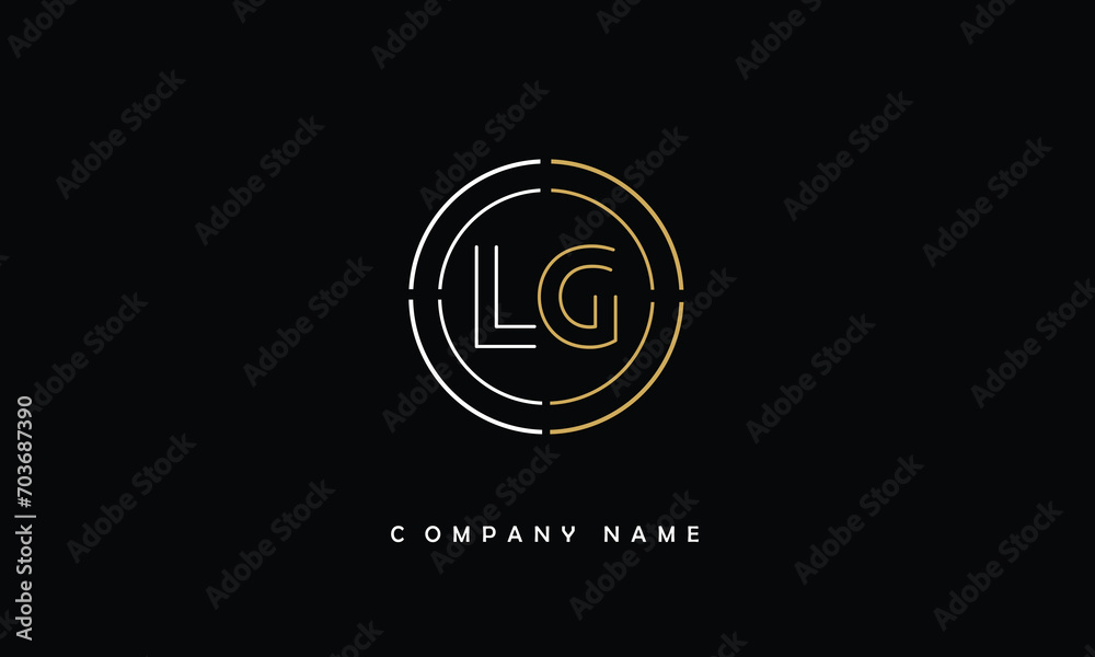 LG, GL, L, G Alphabets Letters Logo Monogram LG, GL, L, G Alphabets Letters Logo Monogram