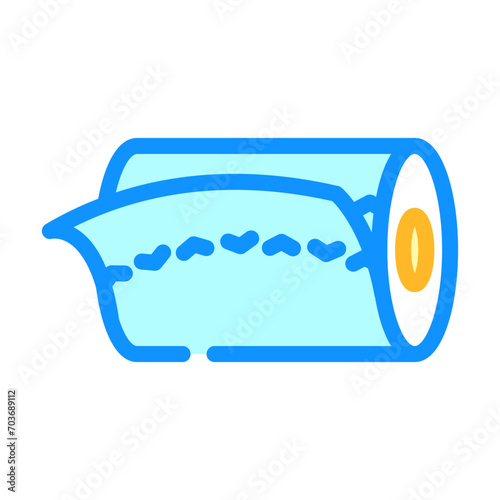 tissue roll paper towel color icon vector. tissue roll paper towel sign. isolated symbol illustration