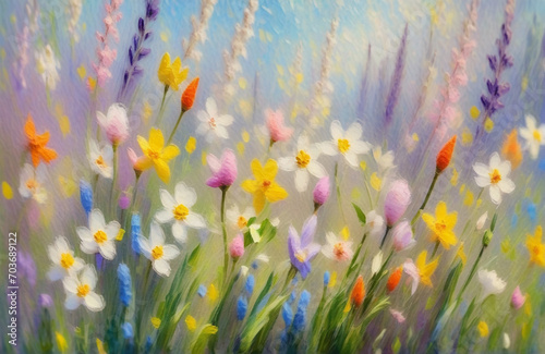 spring flowers generated by ai