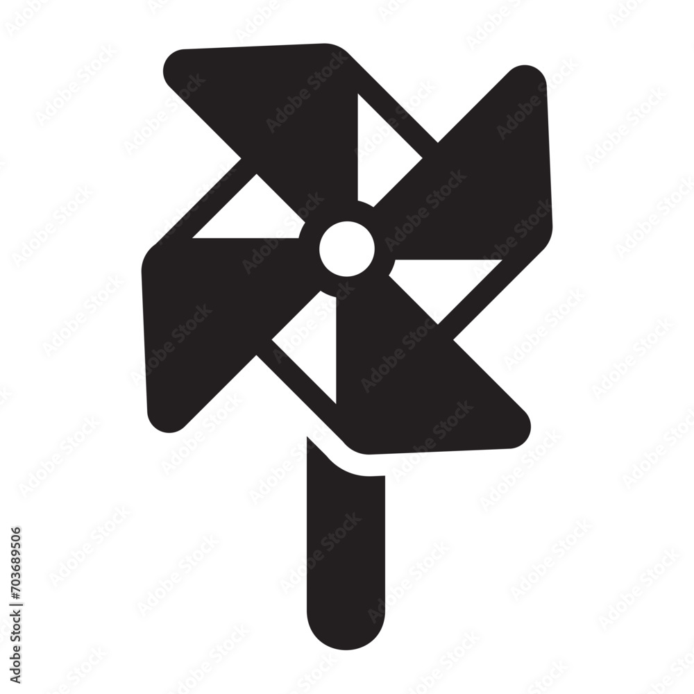 pinwheel glyph icon