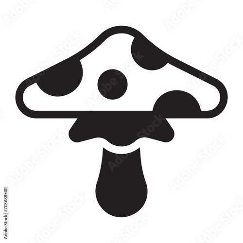 mushroom glyph icon