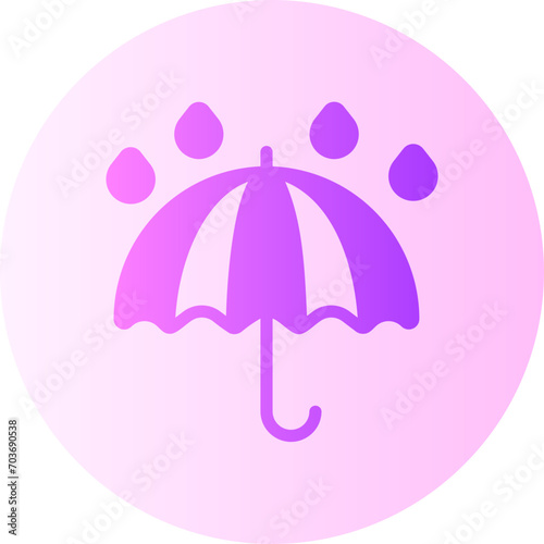 umbrella gradient icon