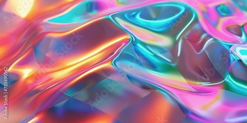 Abstract trendy holographic foil background.